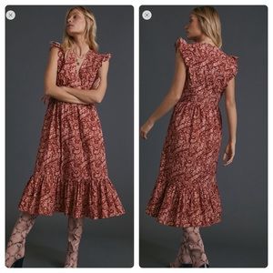 NWT Anthropologie Altamira midi dress